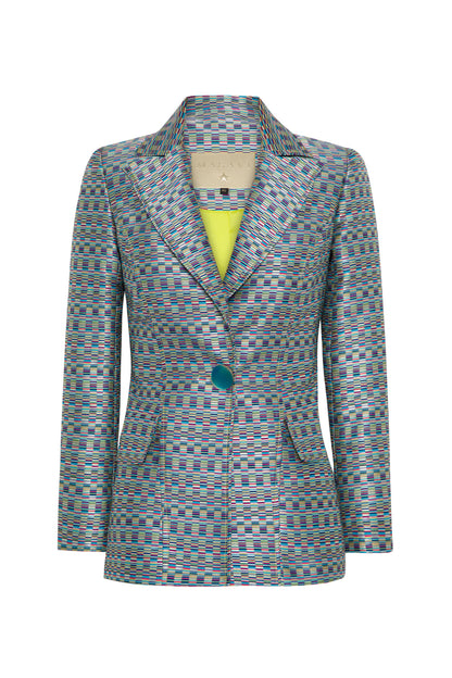 Blazer Jacquard Verde