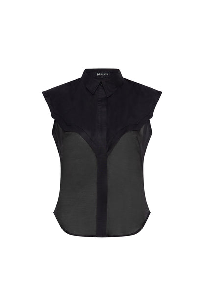 Camisa Capelina Bare Negro