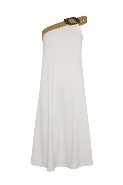Vestido Asimétrico Salsa Blanco