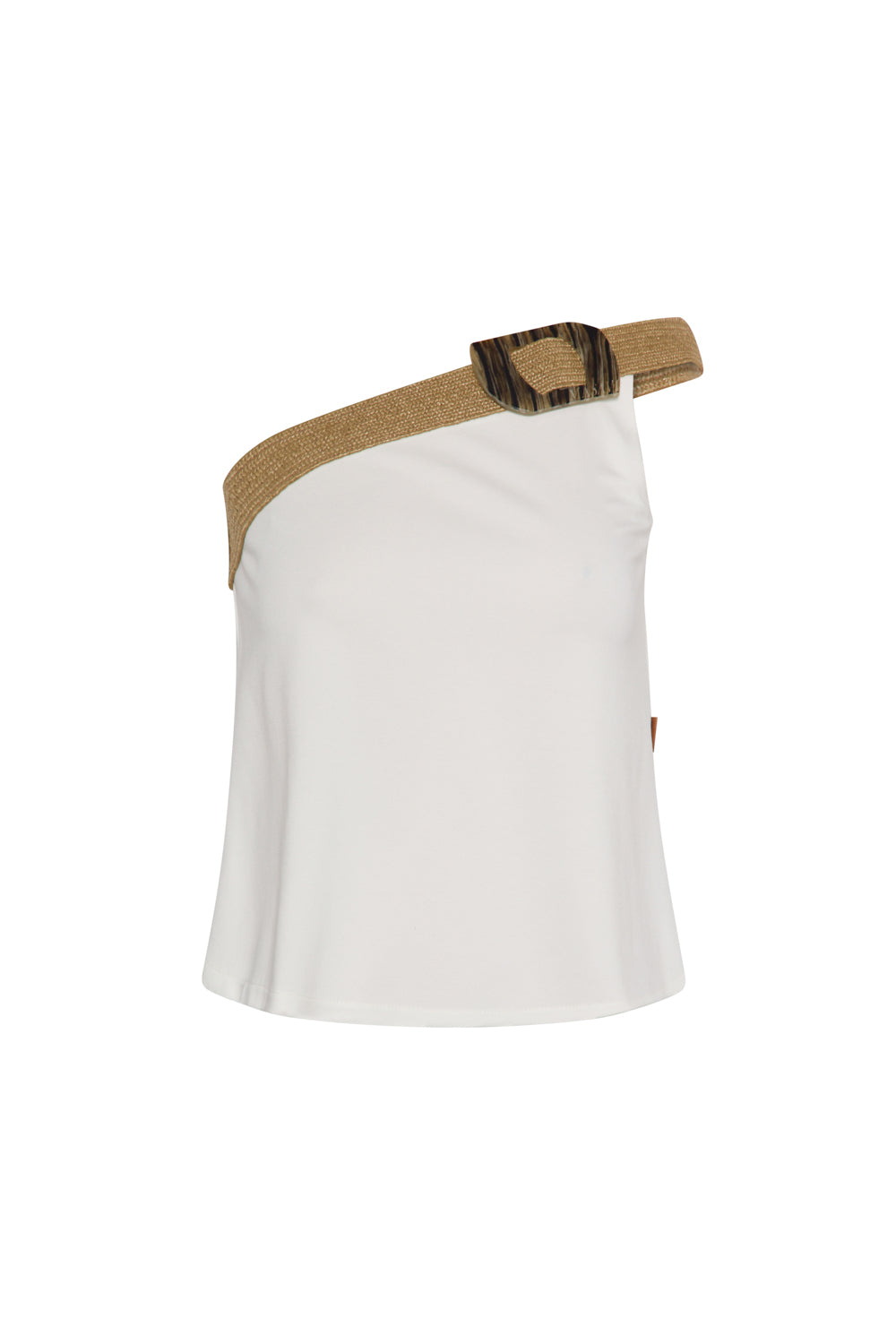 Camiseta Asimétrica Salsa Blanca