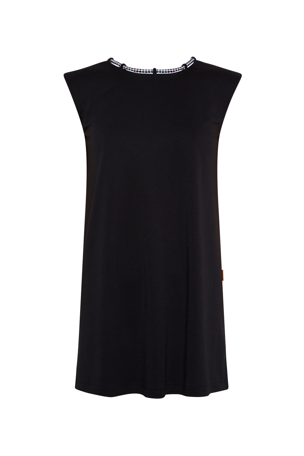 Vestido corto salsa cordones negro