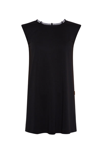 Vestido corto salsa cordones negro